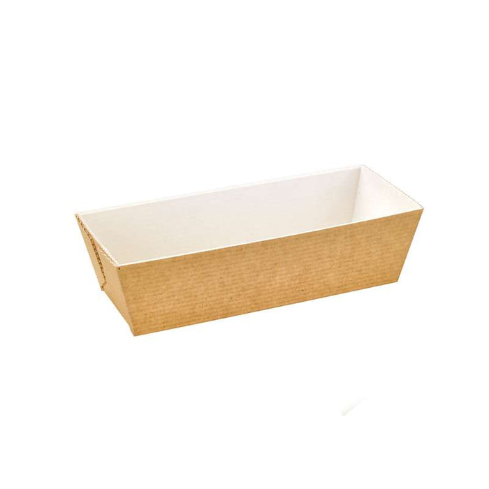 Moule de cuisson carton microflute rectangulaire  208x84mm H55mm-180Pcs