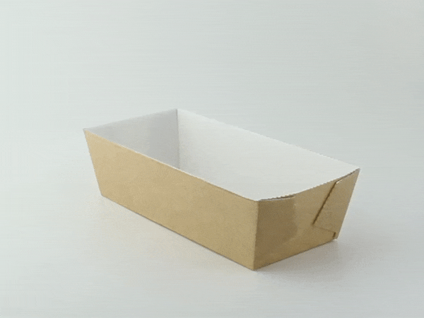 Moule de cuisson carton microflute rectangulaire  206x96mm H55mm-270Pcs