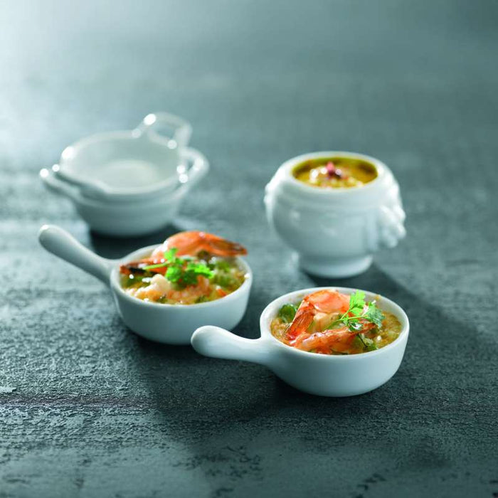 Mini pot en porcelaine blanc   H80mm - 24Pcs