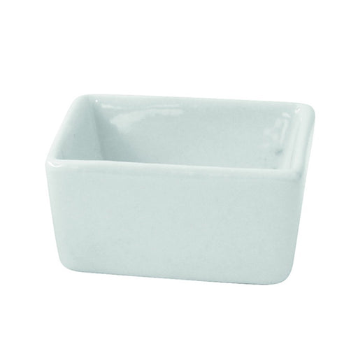 Mini bol cube en porcelaine blanc  60x60mm H53mm - 24Pcs