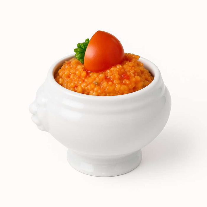 Mini soupière en porcelaine blanc  80x65mm H50mm - 36Pcs