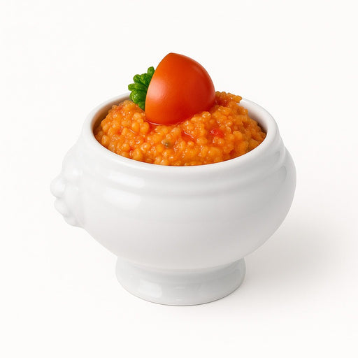Mini soupière en porcelaine blanc  80x65mm H50mm - 36Pcs