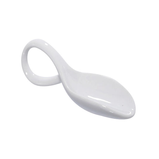 Mini cuillère en porcelaine blanc  118x41mm H30mm-24Pcs
