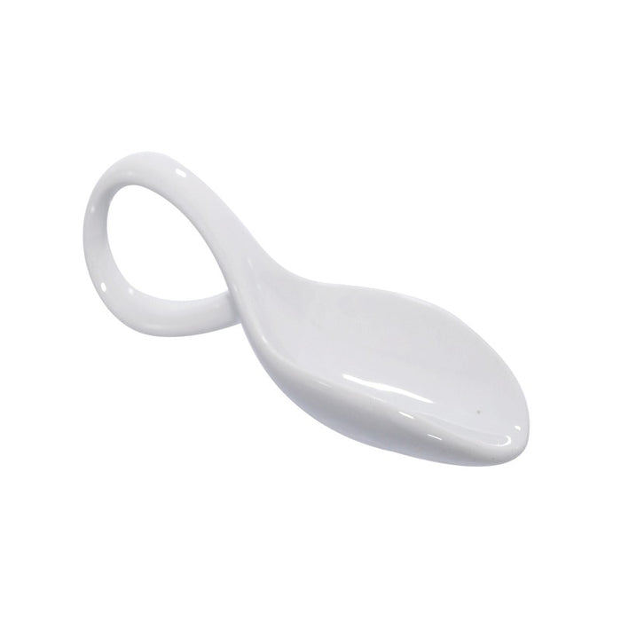 Mini cuillère en porcelaine blanc  118x41mm H30mm-24Pcs