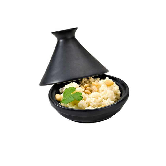 Mini tajine en porcelaine noire   H80mm - 24Pcs