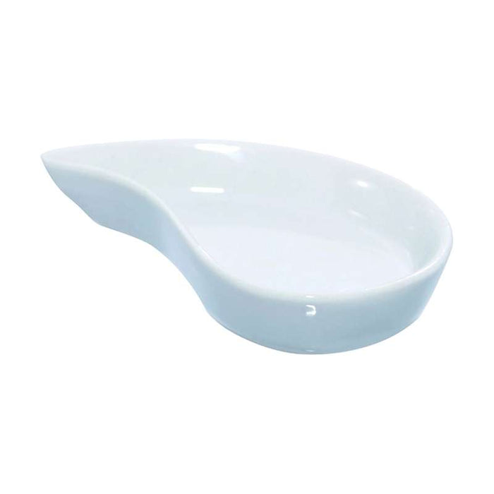 Mini plat en porcelaine blanc  78x48mm H15mm-24Pcs