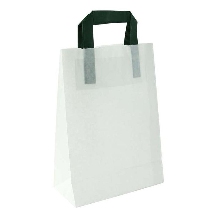 Sac cabas papier blanc recyclé 200x100mm H280mm-250Pcs
