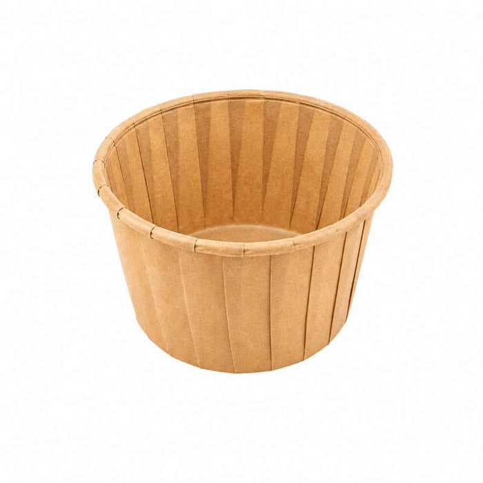 Godet de cuisson rond en papier ingraissable Ø68mm H39mm 105ml - 1000Pcs