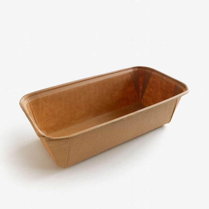Moule rectangulaire de cuisson en papier siliconé 235x115mm H43mm 1100ml - 1000Pcs