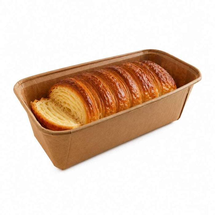Moule rectangulaire de cuisson en papier siliconé 235x115mm H43mm 1100ml - 1000Pcs