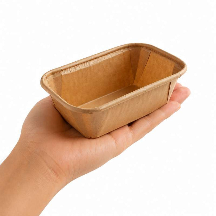 Moule rectangulaire de cuisson en papier ingraissable 112x65mm H42mm 300ml - 1000Pcs