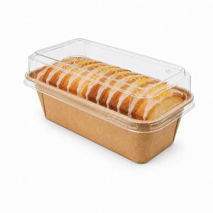 Couvercle anti-buée en PET pour moule de cuisson 190x88mm H36mm - 1000Pcs