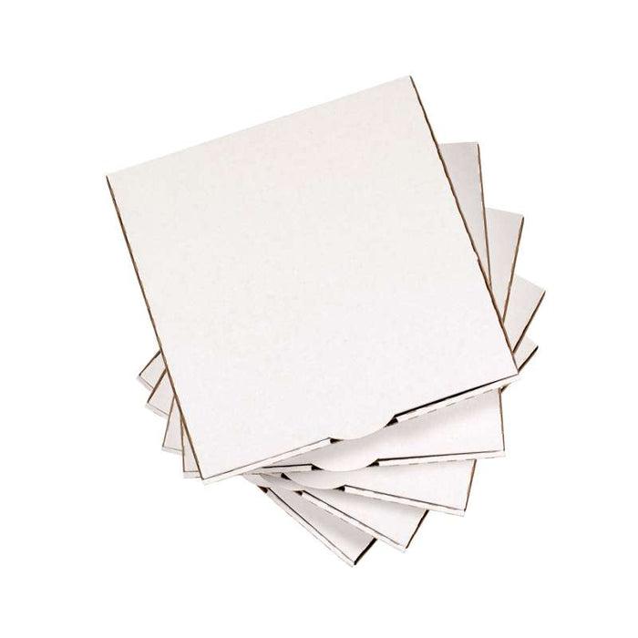 Mini Boite à pizza en carton blanc  90x90mm H20mm-500Pcs