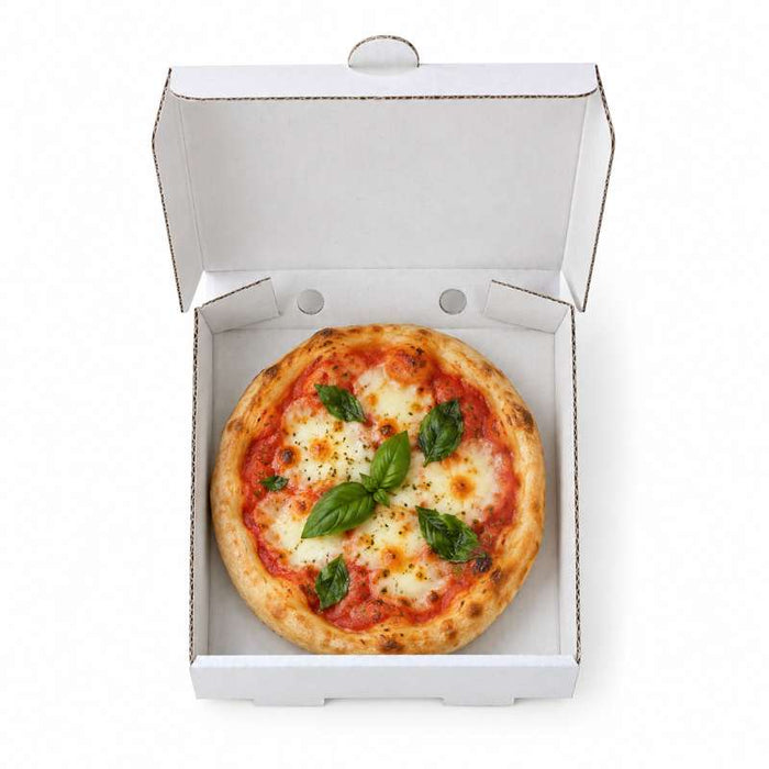 Mini Boite à pizza en carton blanc  90x90mm H20mm-500Pcs