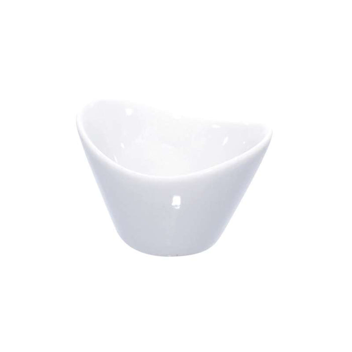 Mini pot en porcelaine blanc  66x54mm H45mm-24Pcs