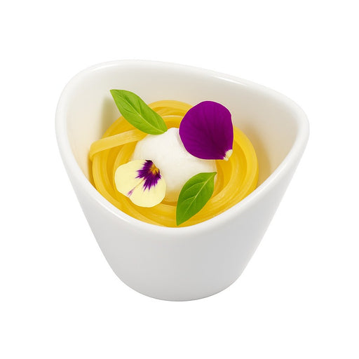 Mini pot en porcelaine blanc  66x54mm H45mm-24Pcs