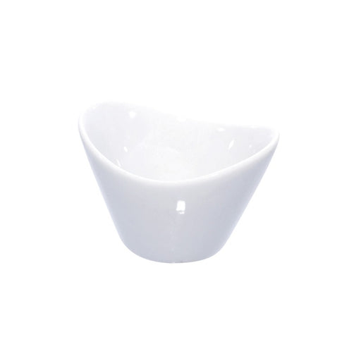 Mini pot en porcelaine blanc  66x54mm H45mm-24Pcs