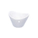 Mini pot en porcelaine blanc  66x54mm H45mm-24Pcs