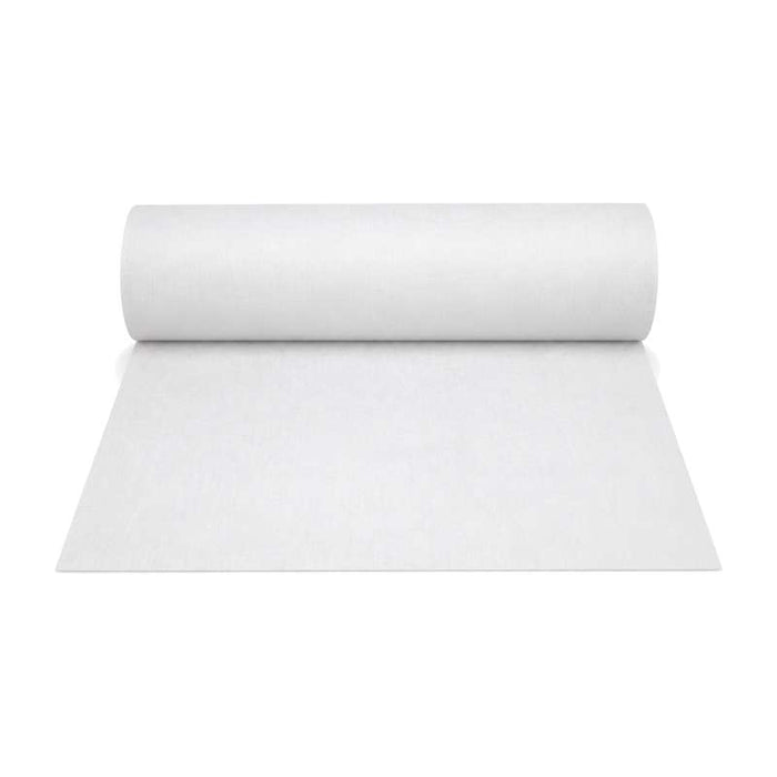 Rouleau de nappe damassée blanche en cellulose 100m x 1,2m - 4Pcs
