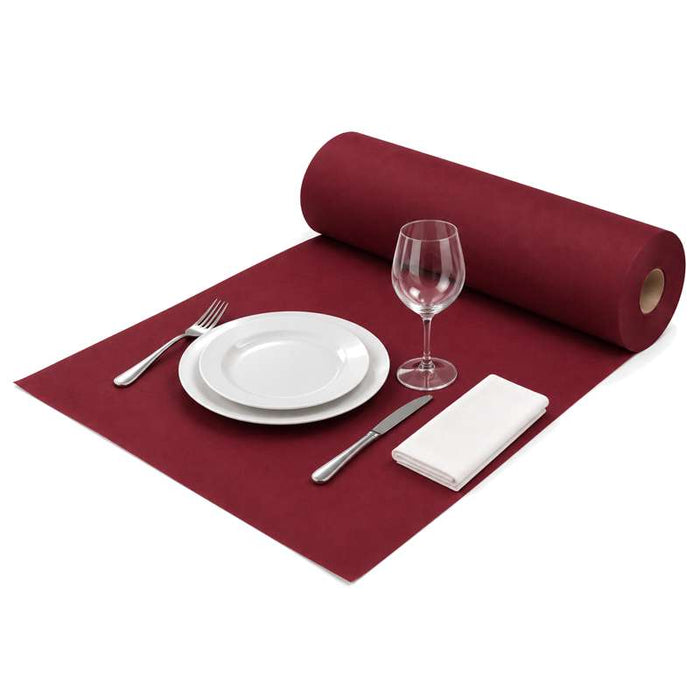 Nappe bordeaux en non-tissé spunbond, rouleau prédécoupé 50m x 1,2m - 1Pcs