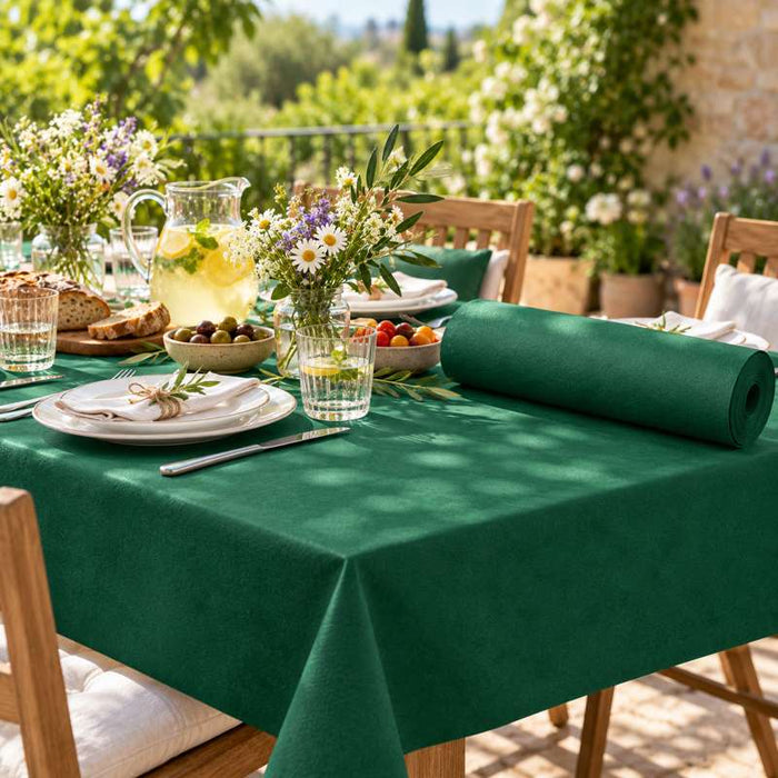 Nappe verte pré-découpée en non-tissé spunbond, rouleau 50m x 1,2m - 1Pcs