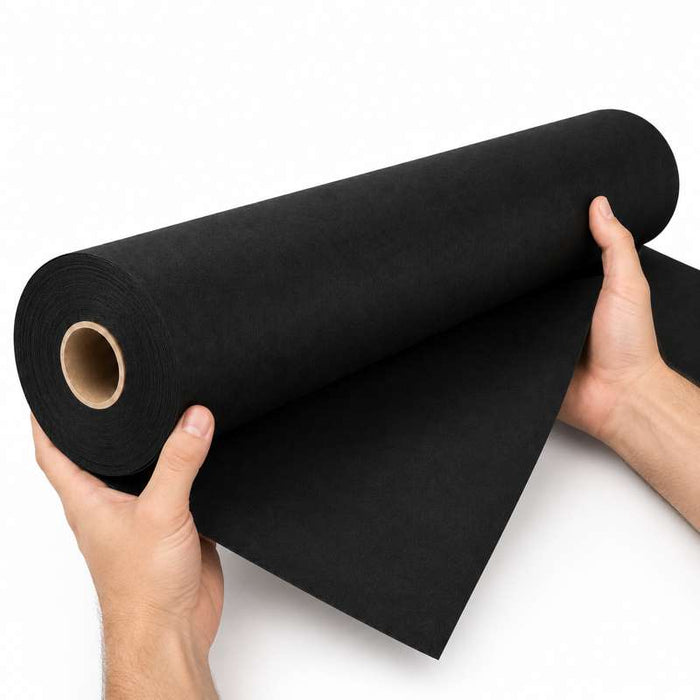 Nappe noire en non tissé spunbond en rouleau 50m x 1,2m - 1Pcs