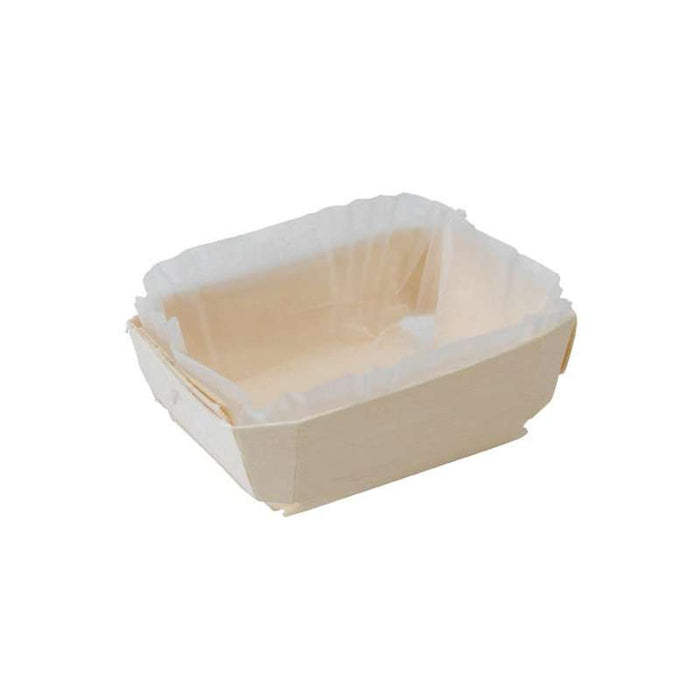 Moule de cuisson bois "Tristan"  avec caissette papier  185x80mm H40mm 600ml-150Pcs