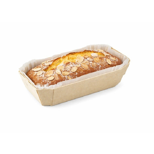 Moule de cuisson bois "Petit coeur" avec caissette papier  115x65mm H33mm 150ml-350Pcs