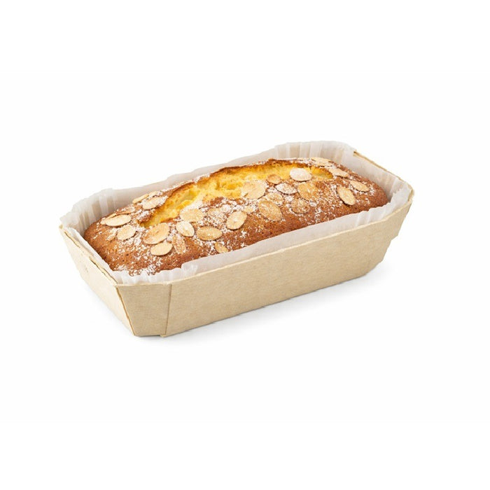 Moule de cuisson bois "Petit coeur" avec caissette papier  115x65mm H33mm 150ml-350Pcs