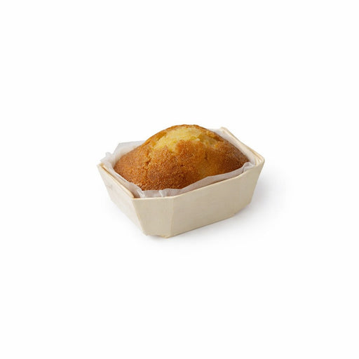 Moule de cuisson bois "Minini" avec caissette papier  90x65mm H35mm 90ml-500Pcs