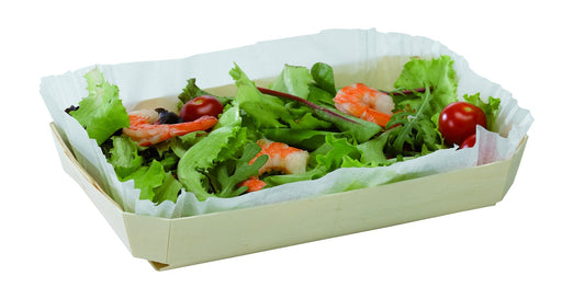 Moule de cuisson bois avec caissette papier  260x160mm H40mm 750ml-100Pcs