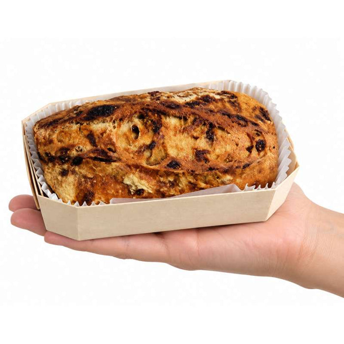 Moule de cuisson bois "Iseult" avec caissette papier  120x90mm H40mm 300ml-200Pcs