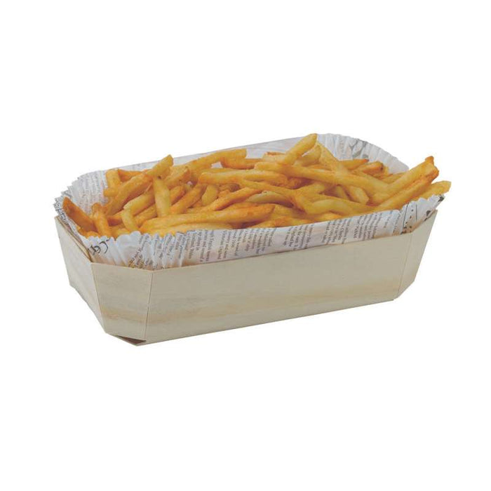 Moule de cuisson bois avec caissette papier  265x115mm H70mm 1200ml-100Pcs