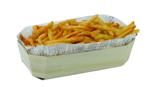 Moule de cuisson bois avec caissette papier  265x115mm H70mm 1200ml-100Pcs