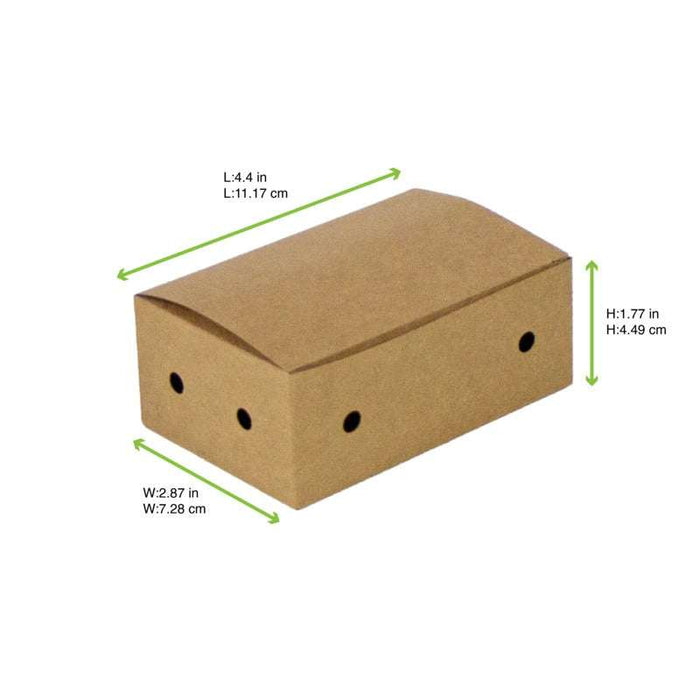 Boîte Kraft 6 Nuggets  114x73mm H45mm-500Pcs