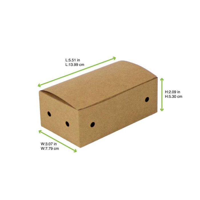 Boîte Kraft 9 Nuggets  140x78mm H53mm-500Pcs