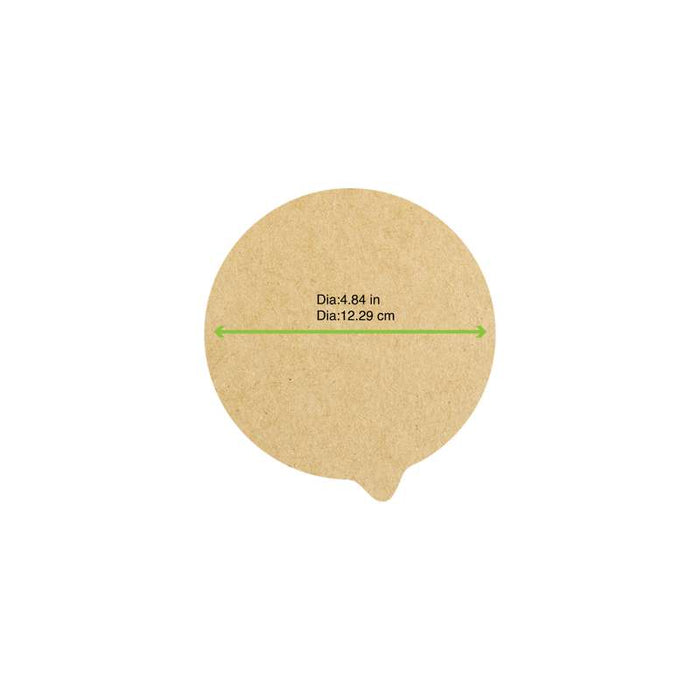 Opercule scellable Opercover en papier kraft Ø123mm - 1000Pcs