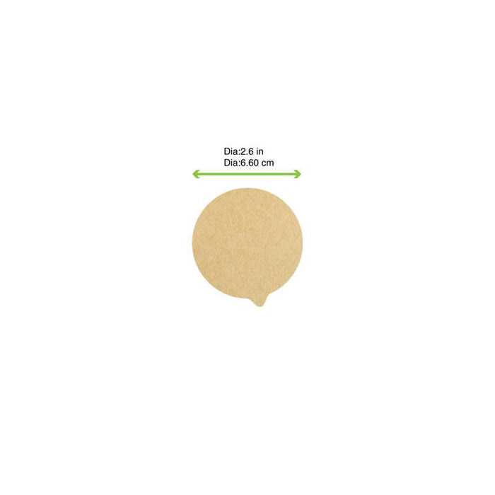Opercule rond Opercover en kraft Ø66mm - 1000Pcs