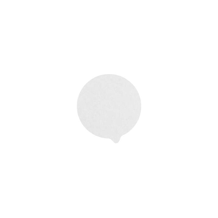 Opercule rond en papier blanc scellable Ø76mm - 1000Pcs