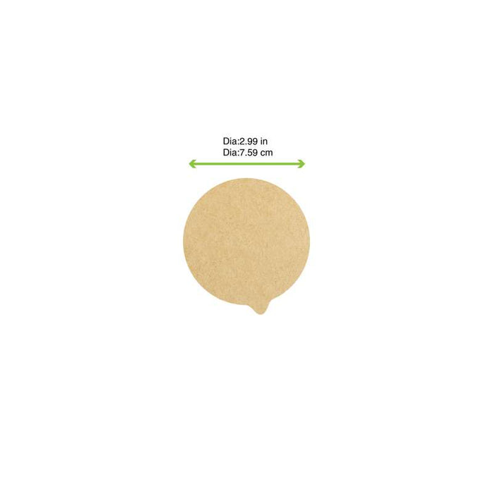 Opercule scellable Opercover en papier kraft Ø76mm - 1000Pcs