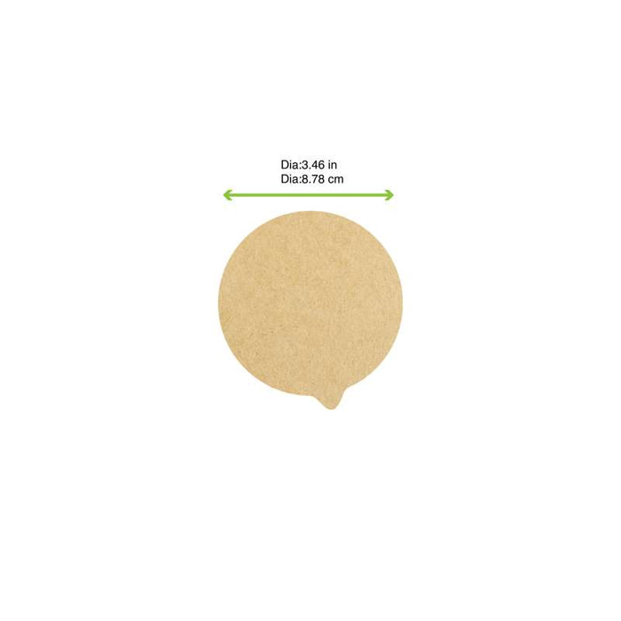 Opercule rond scellable "Opercover" en papier kraft Ø88mm - 1000Pcs