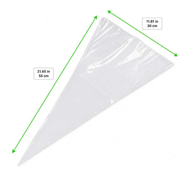 Poche pâtissière transparente en Boite distributrice  300x550mm - 100Pcs