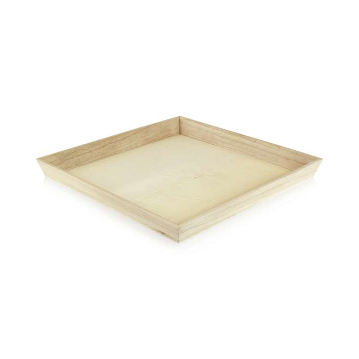 Plateau repas bois NOA  310x310mm H40mm-10Pcs