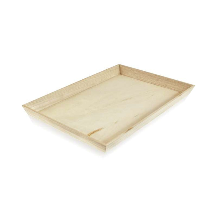 Plateau repas bois NOA  390x290mm H40mm-10Pcs