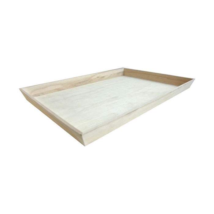 Plateau repas rectangulaire en bois "Noa" 540x360mm H40mm - 10Pcs