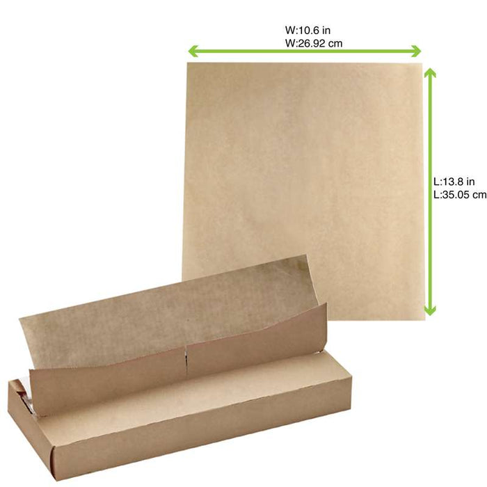 Papier alimentaire kraft en Boite distributrice  350x270mm-1000Pcs