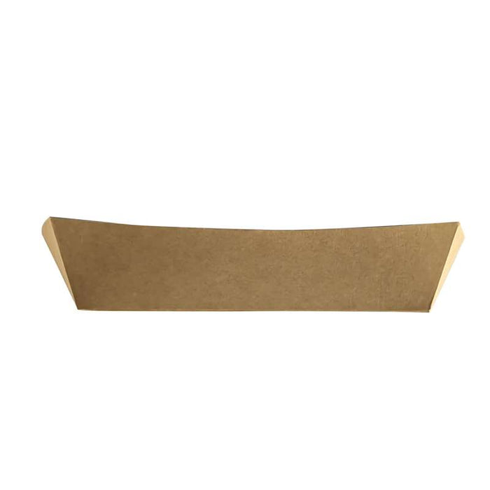 Panier à salade carton kraft brun laminé interieur blanc  220x170mm H40mm 850ml-200Pcs