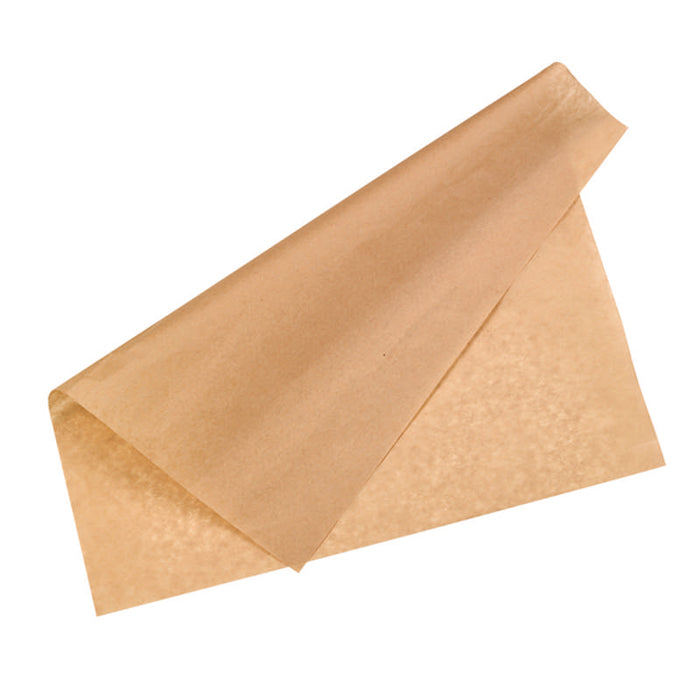 Papier alimentaire kraft brun ingraissable  400x400mm-1000Pcs