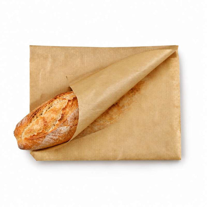 Sac papier brun ouvert sur 2 côtés  170x160mm-1000Pcs