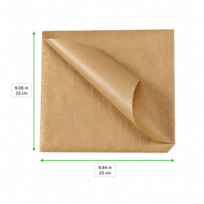 Sachet en papier kraft brun ouvert sur 2 côtés 250x230mm - 1000Pcs